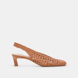 Fawne Heels Saddle Woven Stella