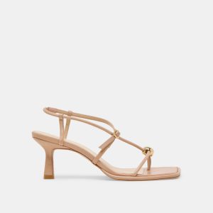 Mylee Heels Light Tan Leather